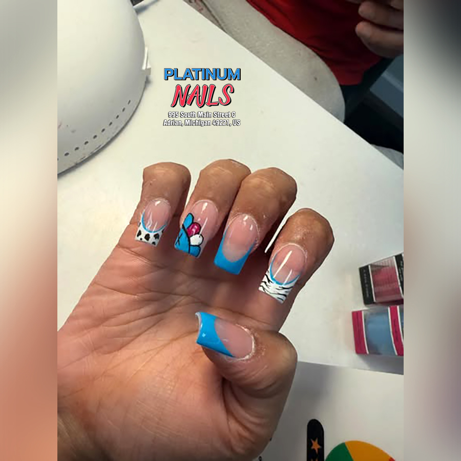 Platinum Nails Design